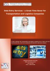 Data Entry Services a Great Time Saver for Transportation and Logistics Companies..pdf