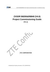 07 ZXSDR B8200&R8840(V4.0) Project Commissioning Guide V1.1.doc