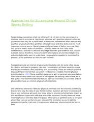 Approaches for Succeeding Around Online Sports Betting.docx