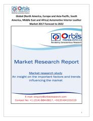 Global (North America, Europe and Asia-Pacific, South America, Middle East and Africa) Automotive Interior Leather Market 2017 Forecast to 2022.pdf